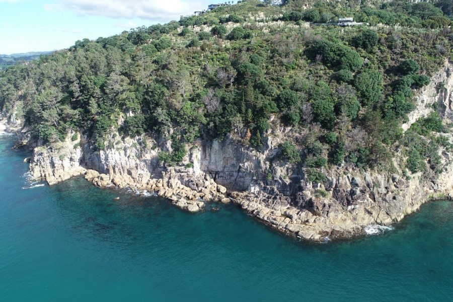 cathedral cove drone photo